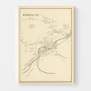 Vintage Map of Enfield, New Hampshire 1892