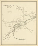 Vintage Map of Enfield, New Hampshire 1892