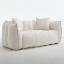 Cozy Beanbag Chair With High Resilience Foam Core For 2 by HouseOfZazla