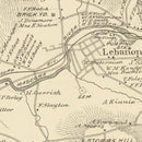 Vintage Map of Lebanon, New Hampshire 1892