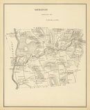 Vintage Map of Lebanon, New Hampshire 1892