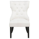 Baney Fabric Upholstered Dining Side Chair Cream and Black