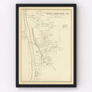 Vintage Map of West Lebanon, New Hampshire 1892