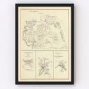 Vintage Map of Piermont, New Hampshire 1892