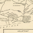 Vintage Map of Franconia, New Hampshire 1892