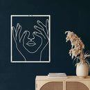 Head in my Hands Metal Wall Art