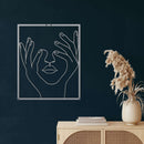 Head in my Hands Metal Wall Art