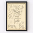 Vintage Map of Franconia, New Hampshire 1892