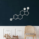 Estrogen Molecule Metal Wall Art