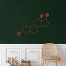 Estrogen Molecule Metal Wall Art