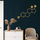 Estrogen Molecule Metal Wall Art