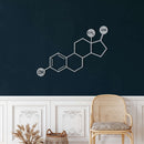 Estrogen Molecule Metal Wall Art