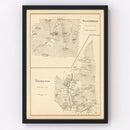 Vintage Map of Thornton, New Hampshire 1892