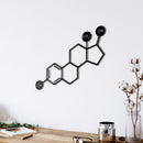 Estrogen Molecule Metal Wall Art