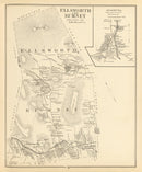 Vintage Map of Ellsworth, New Hampshire 1892