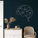 Geometric Brain Metal Wall Art