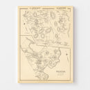 Vintage Map of Easton, New Hampshire 1892