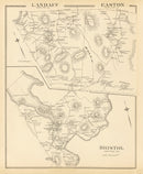 Vintage Map of Easton, New Hampshire 1892