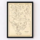 Vintage Map of Easton, New Hampshire 1892