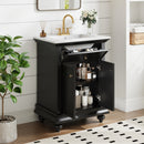 24" Modern Bathroom Vanity with Tip-Out Drawer & Soft-Close Hinges by HouseOfZazla
