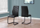 Dining Chair, Side, Upholstered For Dining Room, Contemporary & Modern (Set of 2) by HouseOfZazla