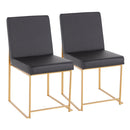 Fuji - Contemporary Stylish Frame, High Back Dining Chair (Set of 2) by HouseOfZazla