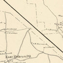 Vintage Map of Bridgewater, New Hampshire 1892