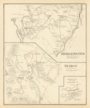 Vintage Map of Bridgewater, New Hampshire 1892