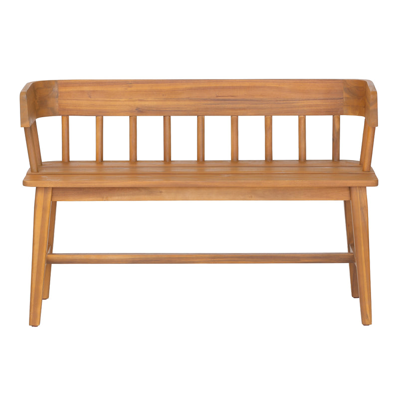 Bramley Outdoor Acacia Wood Bench, photo 3 of 10