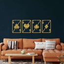 Set Of Ace Metal Wall Art