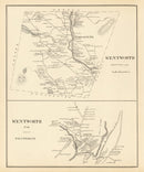Vintage Map of Wentworth, New Hampshire 1892