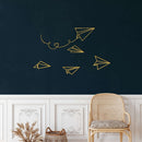 Paper Planes Metal Wall Art