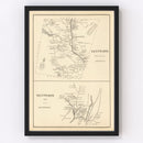 Vintage Map of Wentworth, New Hampshire 1892