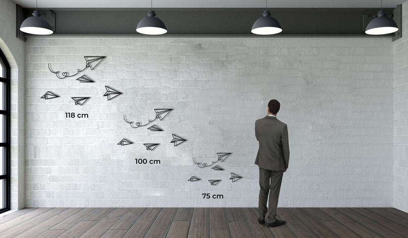 Paper Planes Metal Wall Art