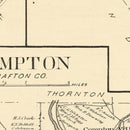 Vintage Map of Campton, New Hampshire 1892