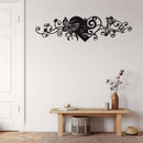 Heart and Butterfly Metal Wall Art