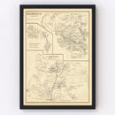 Vintage Map of Campton, New Hampshire 1892