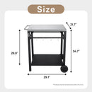 2-Tier Outdoor Grill Cart