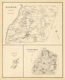 Vintage Map of Hanover, New Hampshire 1892