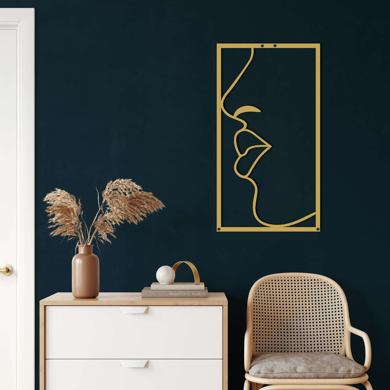 Lips Metal Wall Art