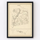 Vintage Map of Lisbon, New Hampshire 1892