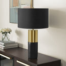 Lighting, Table Lamp, Concrete, Contemporary - Black / Gold