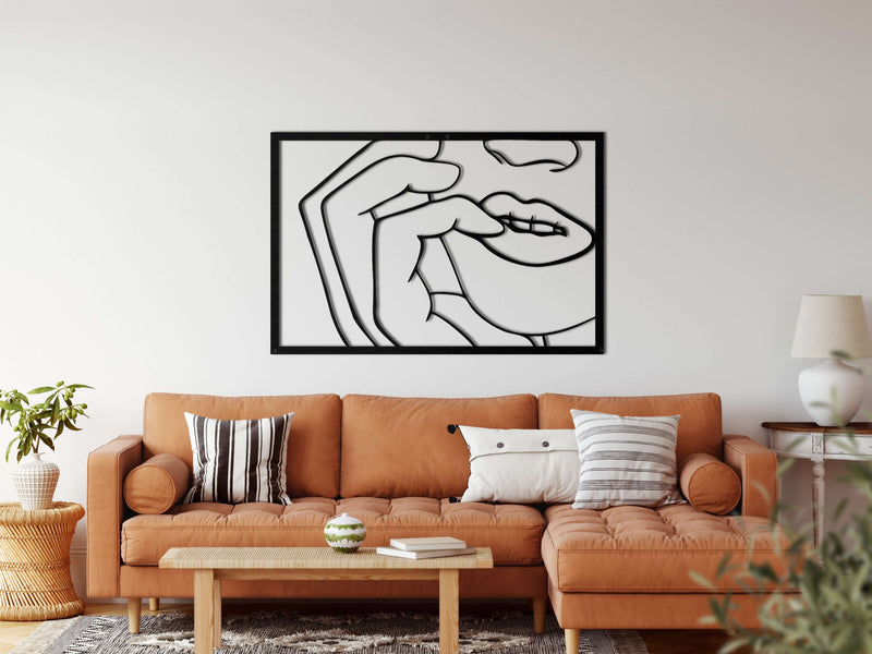 Face Metal Wall Art