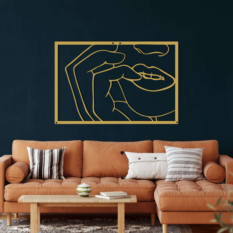 Face Metal Wall Art