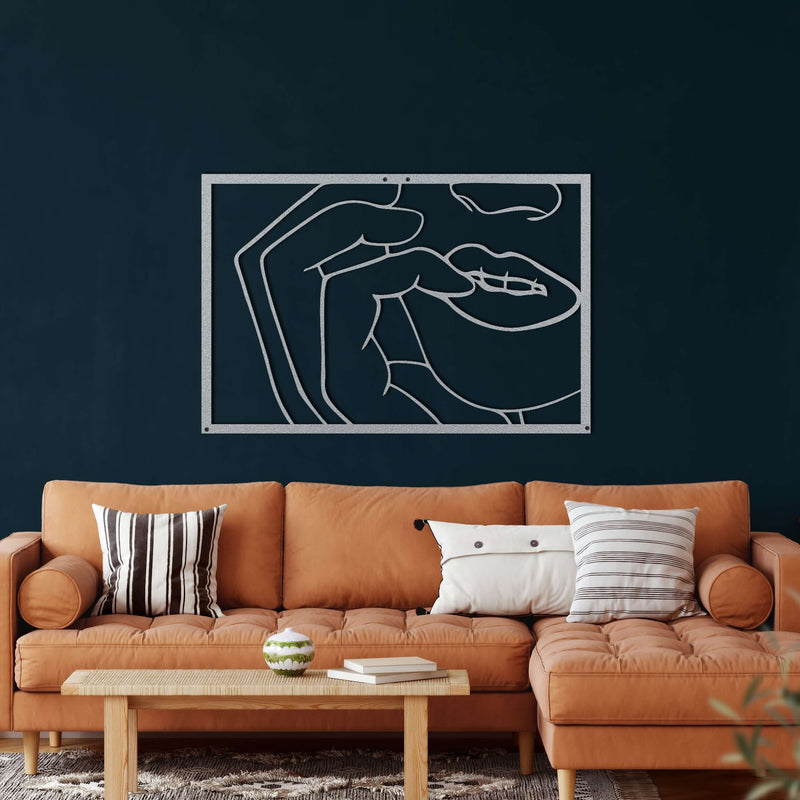 Face Metal Wall Art
