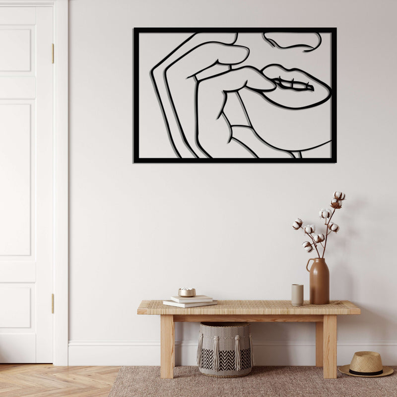Face Metal Wall Art