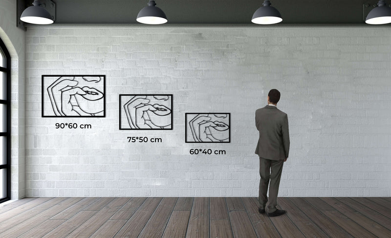 Face Metal Wall Art