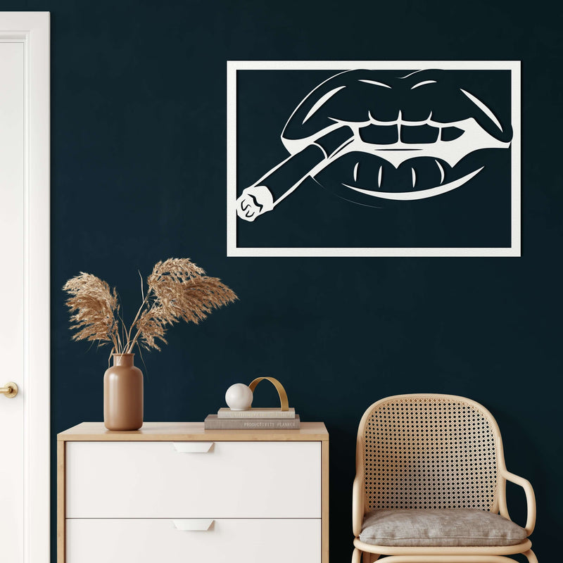Lips Metal Wall Art