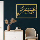 Lips Metal Wall Art