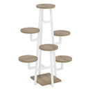7 Tier Corner Plant Shelf With High Low Design For Living Room by HouseOfZazla